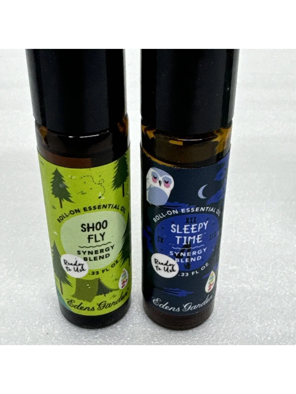 Lot Of 6 Edens Garden Roll On Essential Oils Pollen Buster Germ Ease Sleepy Time